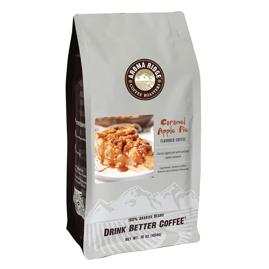 16 ounce bag of Caramel Apple Pie flavored Coffee, 100% Arabica Beans